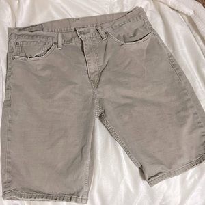 Authentic Levi 508 Khaki Denim Jean shorts/Jorts Size 34
